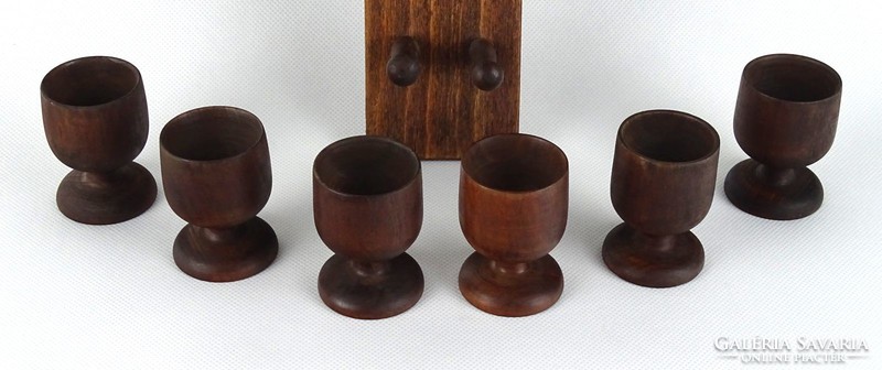 1H515 wall wooden egg holder set of 6 pieces