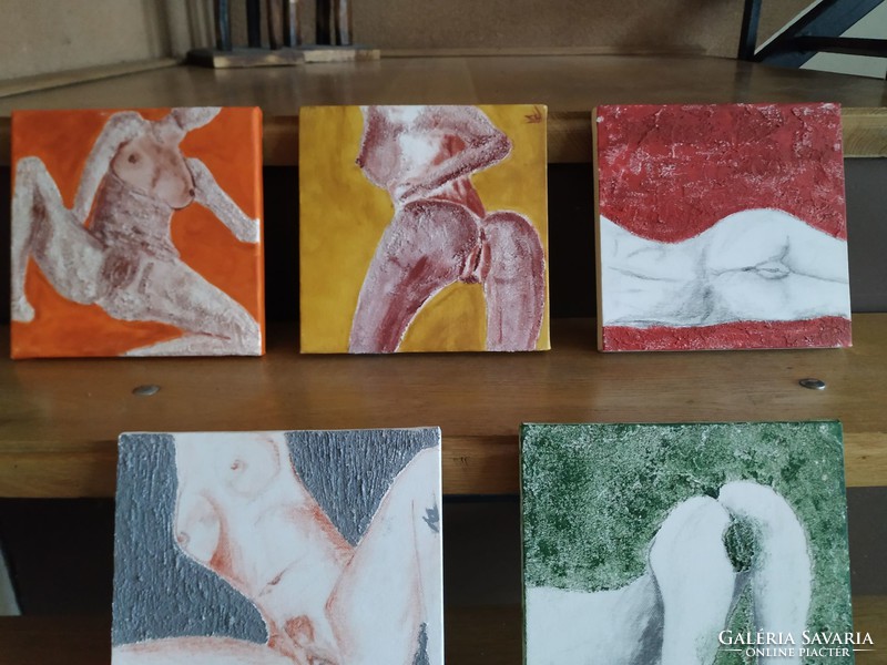 Marked nude picture series (6 pcs)