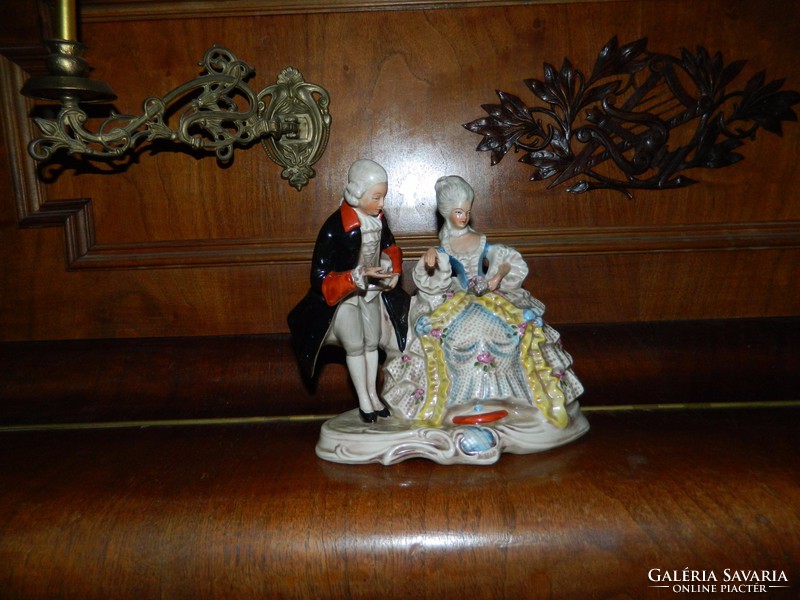 Old German crowned sealed baroque pair - rare