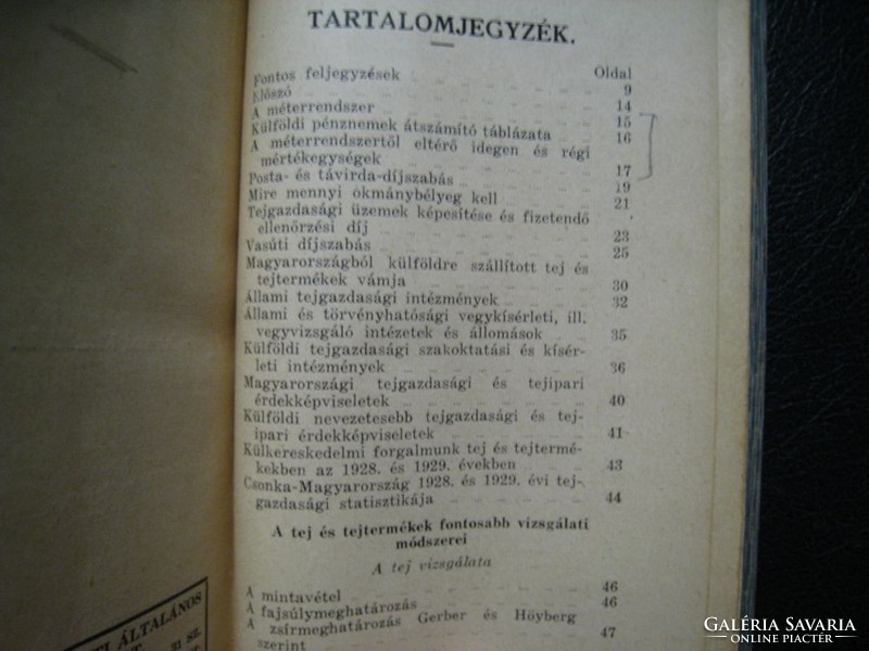 Tejgazdasági zsebkönyv 1931