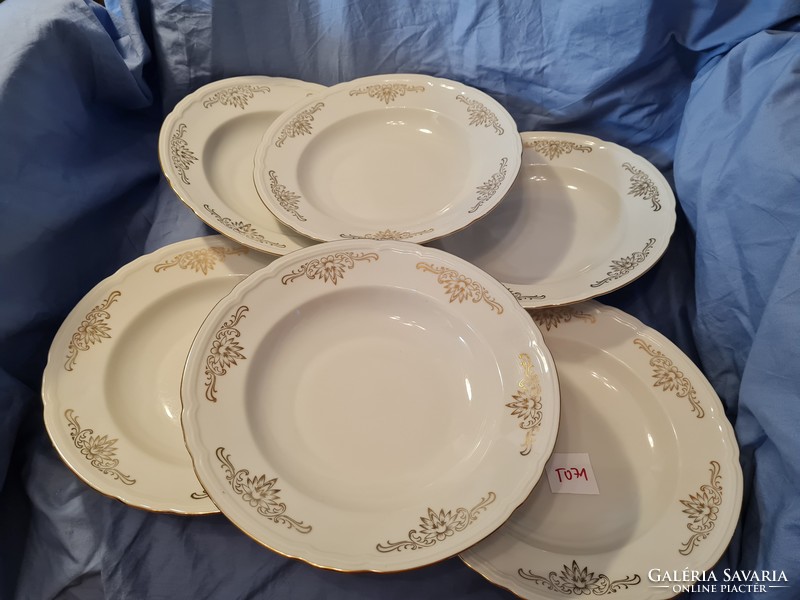 T071 stadtlengsfeld German deep plate 6 pcs