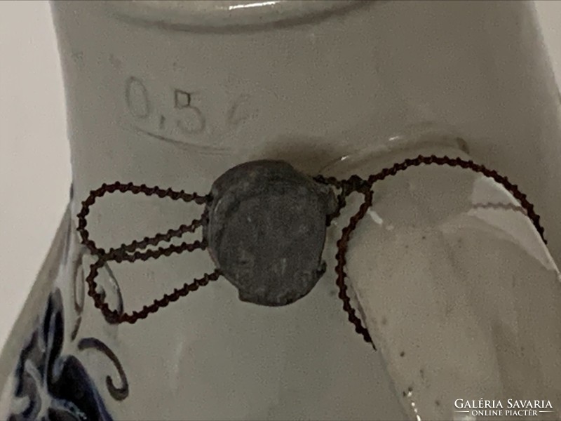 Old german jar with seal