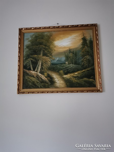 Landscape in beautiful condition in 58 x 68 cm frame