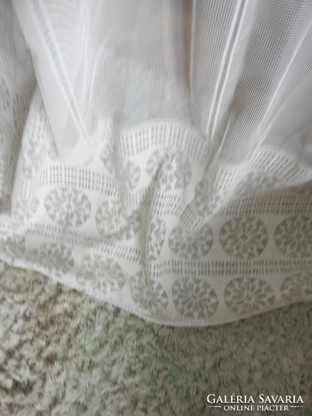 Huge old lace flower pattern lace curtain - lace curtain