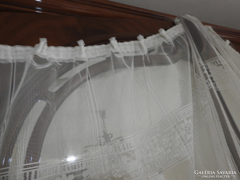 Huge old lace flower pattern lace curtain - lace curtain