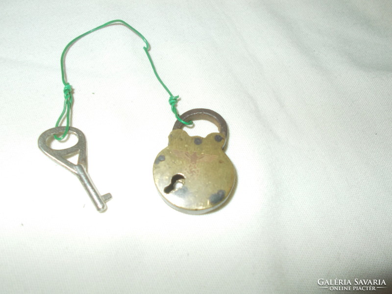 Antique small tiny copper padlock 3cm