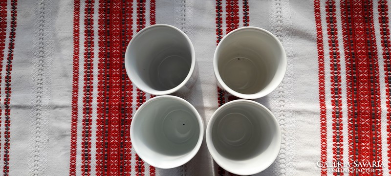 Zsolnay porcelain children's cup / glass snow white (4 pcs)