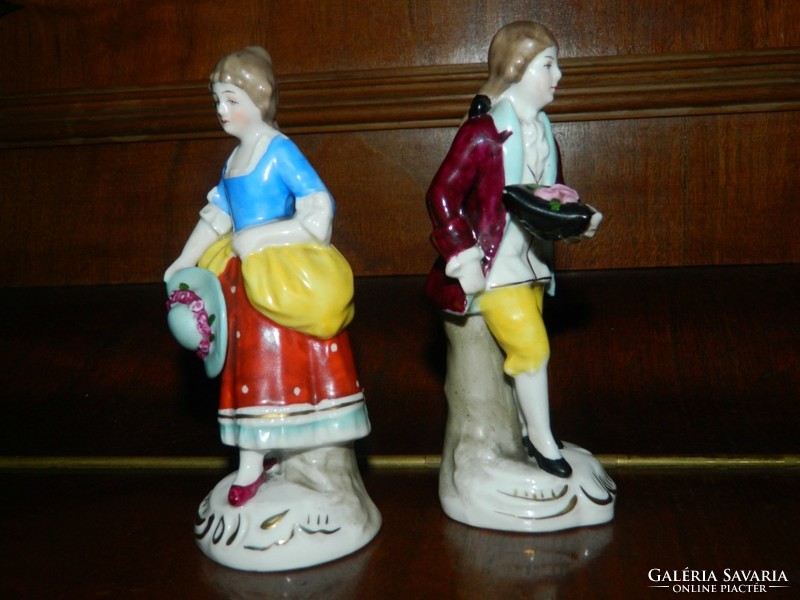 Altwien barokk pár - antik figurális porcelán