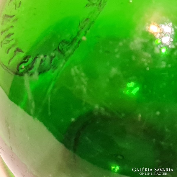 Light green big liqueur bottle 