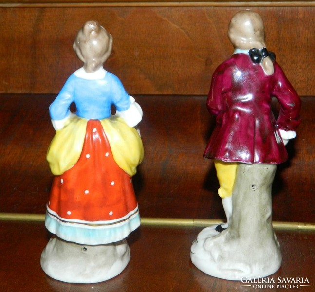 Altwien barokk pár - antik figurális porcelán