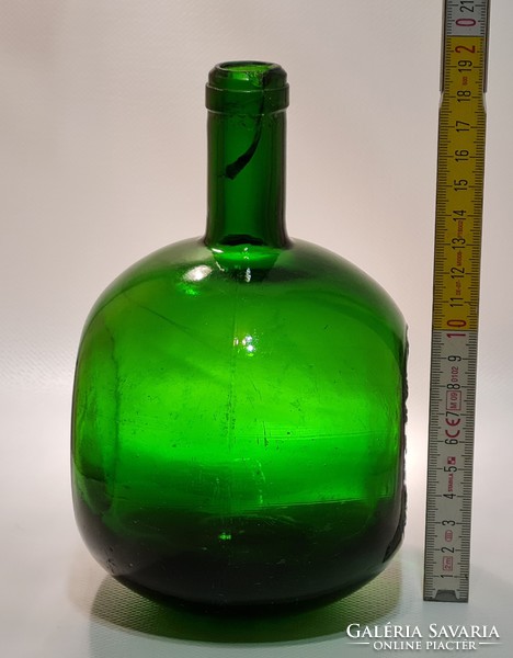 Light green big liqueur bottle 