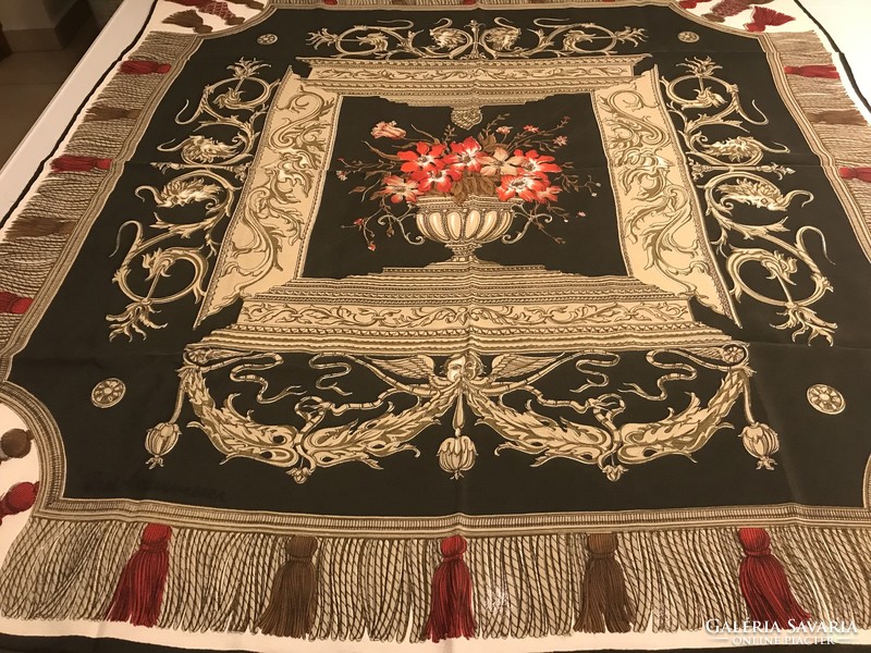 Vintage Resi Hammerer selyemkendő, 84 x 82 cm
