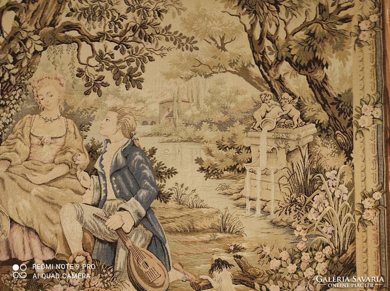 Scenic baroque tapestry