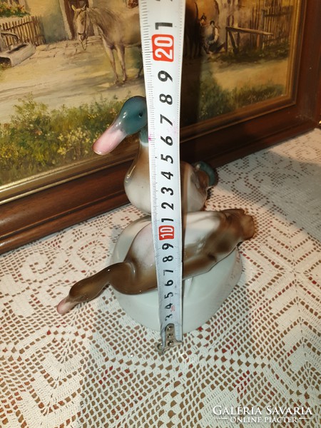 A pair of beautifully painted marked ducks from Zsolnay