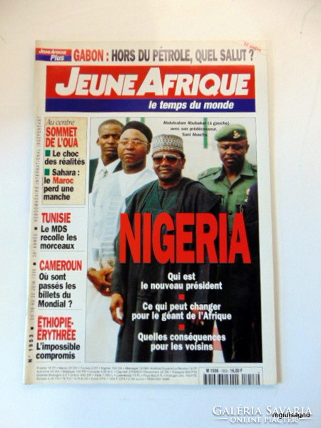 1998 augusztus 16  /  JeuneAfrique  /  Legszebb ajándék (Régi ÚJSÁG) Ssz.:  20125