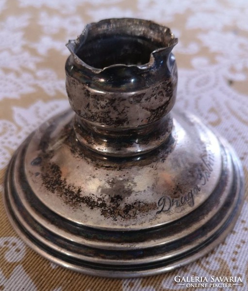 Silver pedestal with Diana mark