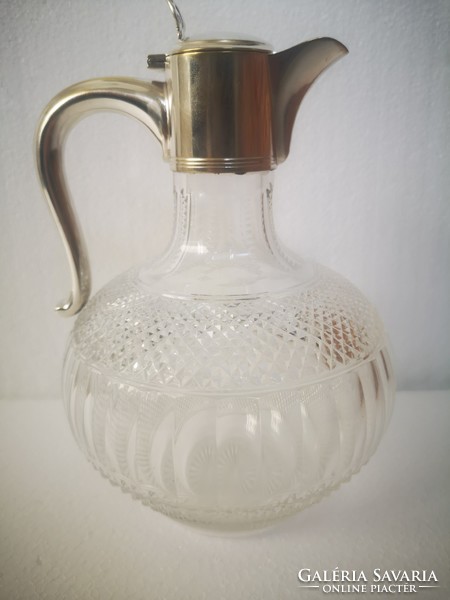 Christofle francia antik karaffa baccarat üveg