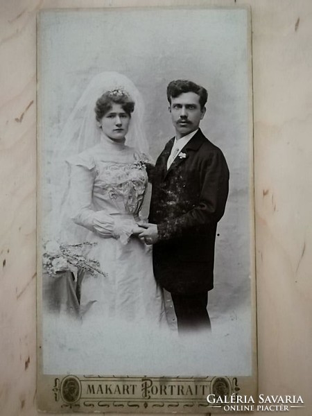Antique wedding photo from the late 1800s