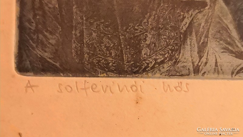 FK/175 - Tassy Béla – A solferinói hős /limitált, színezett rézkarc/