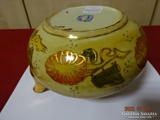 Chinese porcelain, antique pouring, blue marking, hand-painted, richly gilded. He has! Jókai.