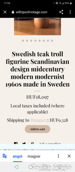 Wifinpoof Vintage Swedis Teak Troll ritkaság