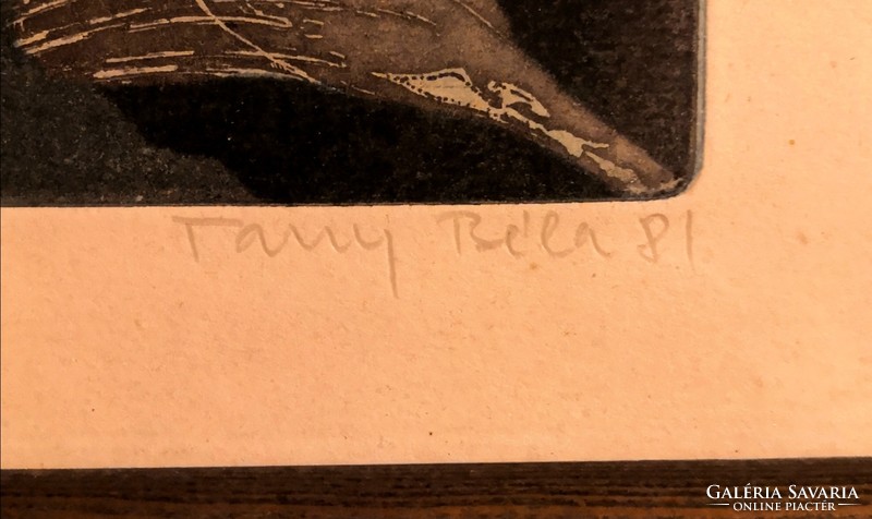 FK/175 - Tassy Béla – A solferinói hős /limitált, színezett rézkarc/