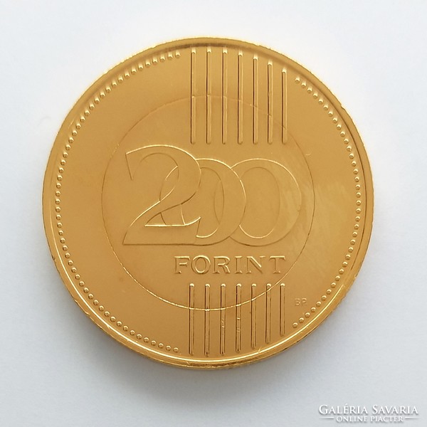 2009 Aranyozott 200 Forint. BU. (No: 22/111.)