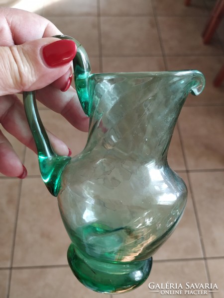 Green drink set for sale! Small jug with 5 glasses for sale. Liqueur