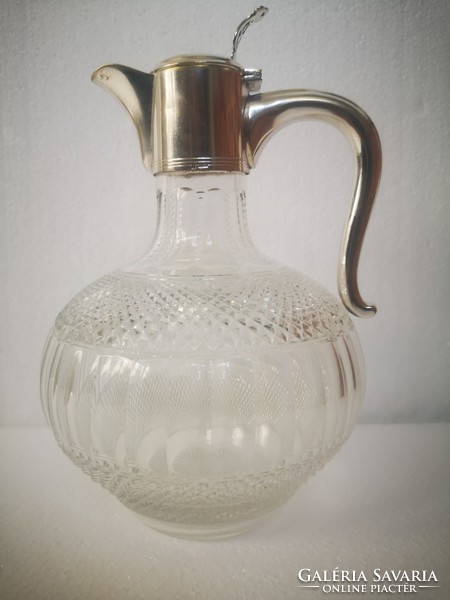 Christofle francia antik karaffa baccarat üveg
