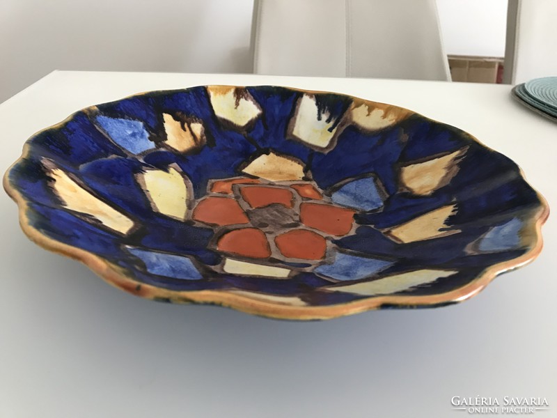 Antique villeroy & boch bowl, 28 cm in diameter