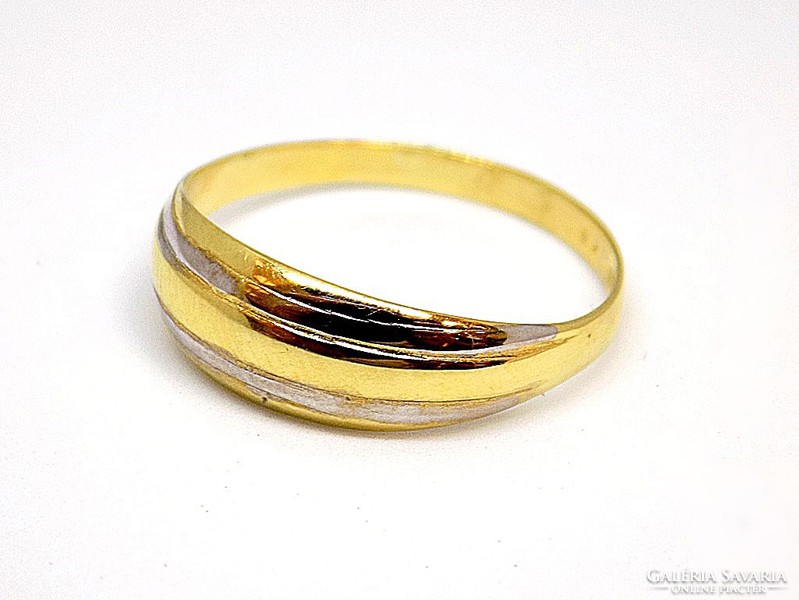 Yellow and white gold ring without stones (zal-au78257)