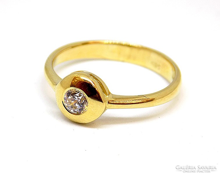 Gold stone ring (zal-au106722)