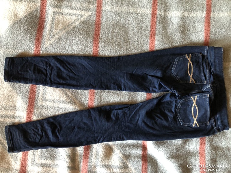 Abercombie & Fitch - Perfect stretch kék női farmer hatású nadrág 11.