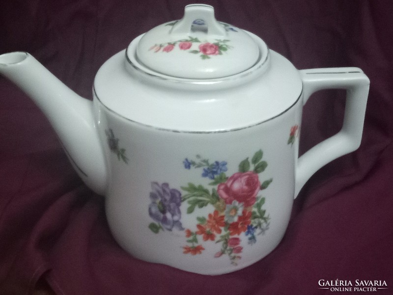 Rare field flower zsolnay teapot from the 1930s