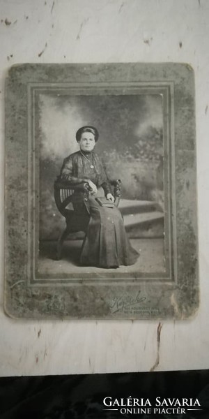 Antik női , hölgy fotó Amerikából  New Bedford 1800-as évek vége