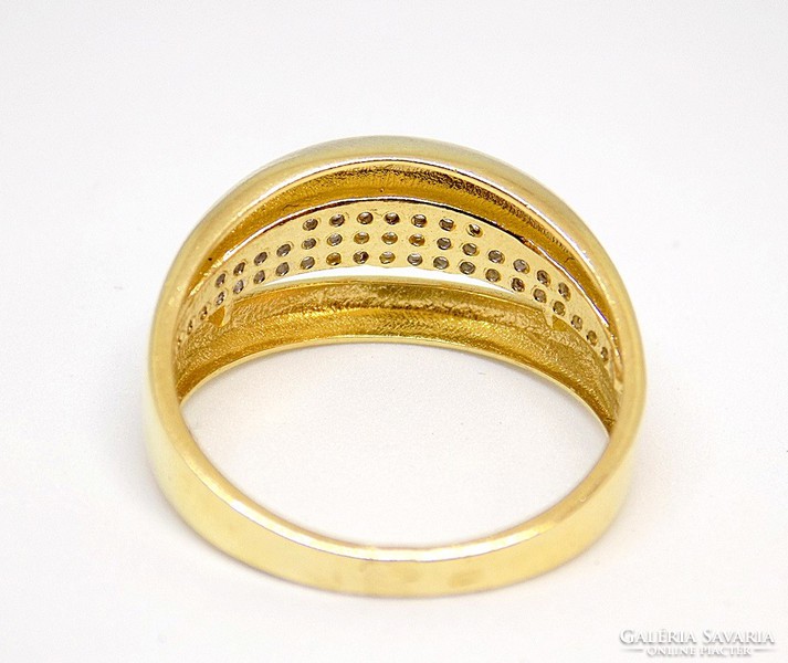 Gold ring with stones (zal-au106031)