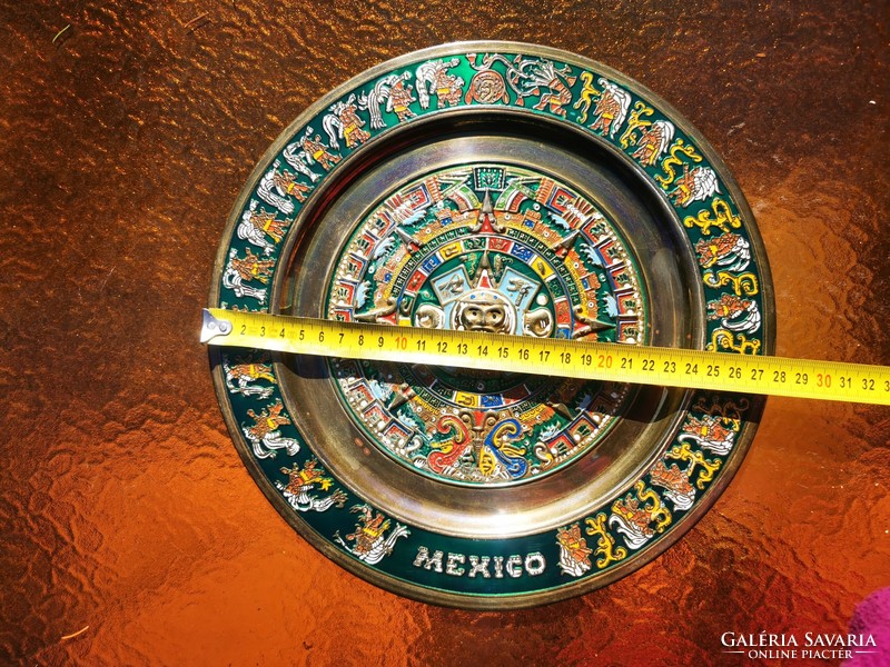 Mexican copper wall bowl