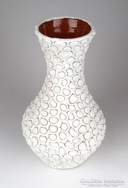 1D273 Retro fehér Király kerámia váza 23 cm