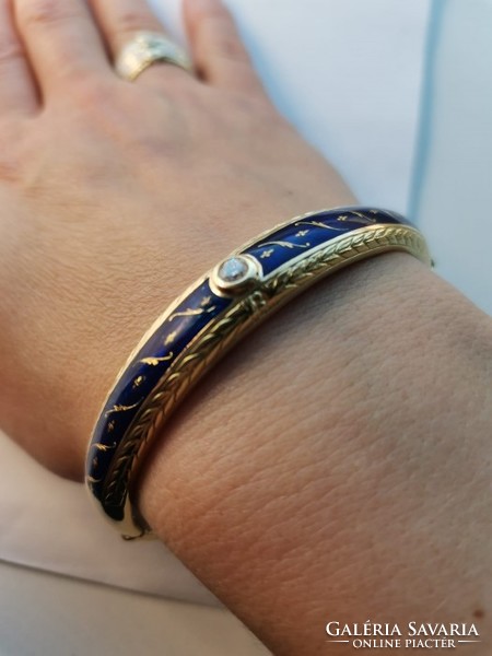 Fabergé bracelet in 18k with gold diamond enamel victor mayer