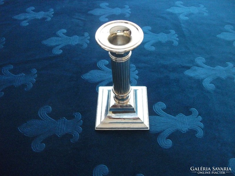 Candlestick with silver-plated Doric column shape