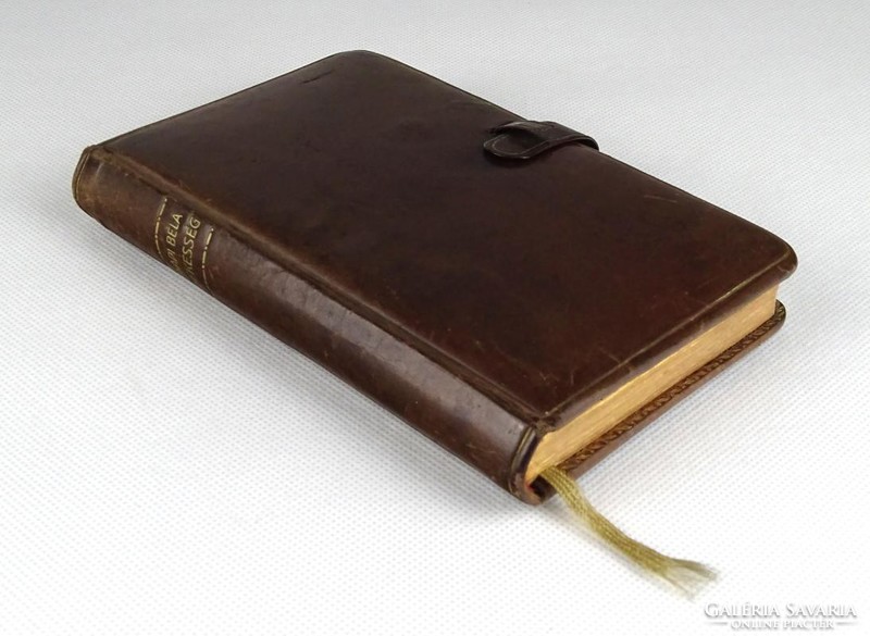 1H528 Kapi Béla : Békesség 1928 bőrkötéses imakönyv