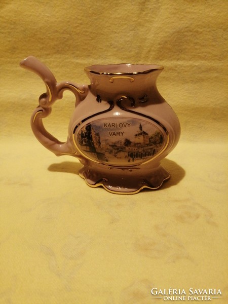 "VIVA BOHEMIA" cseh porcelán betegitató csésze