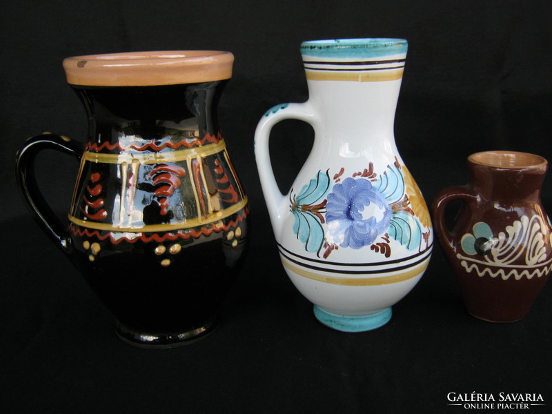 3 ceramic jugs