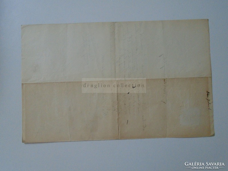 Za393.5 Old document budapest 1885 - carpenter dezső mihály - kontra jános s.L. S.K. Signing