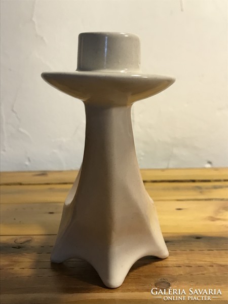 Marked decorative ceramic candle holder t-150