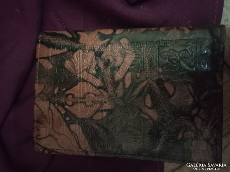 Különleges egyiptomi bőr pénztárca az 1980-as évek elejéről