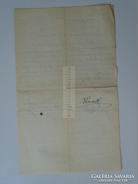ZA393.11 Régi dokumentum  Budapest  1876 -  VALASKA  Hodrusbánya  - Lipótváros  Franciscus Simon