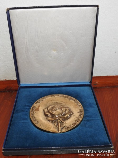 Toth-sandor-bronze-plaque-for-csongrad-county-veterinary-service