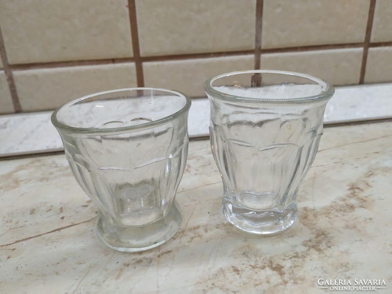 Retro glass coffee cup for sale! 2 pcs