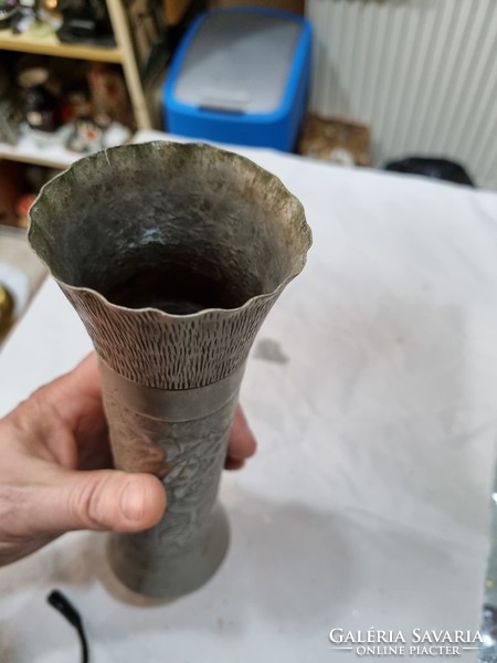 Old metal vase